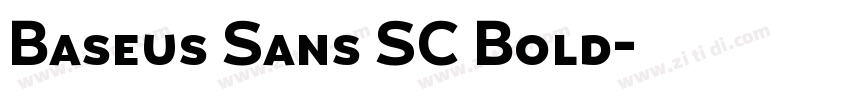 Baseus Sans SC Bold字体转换